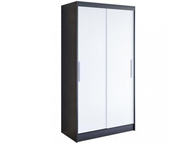 Szafa Kalo I 100 czarny/biały mat - widok ogólny