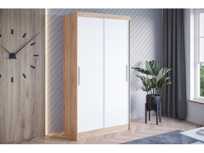 Szafa przesuwna Kalo I sonoma/biały mat 100 cm