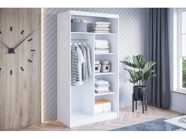 Szafa przesuwna Kalo II biały 100 cm