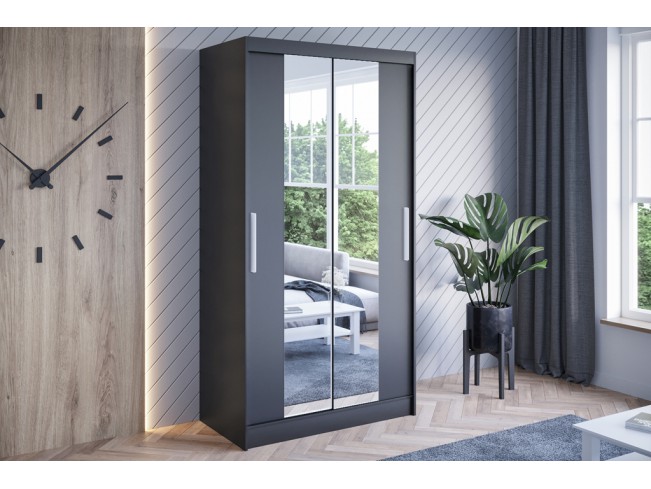 Szafa przesuwna Kalo II czarna 100 cm