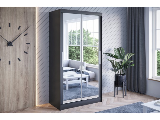 Szafa przesuwna Kalo VII czarna 100 cm