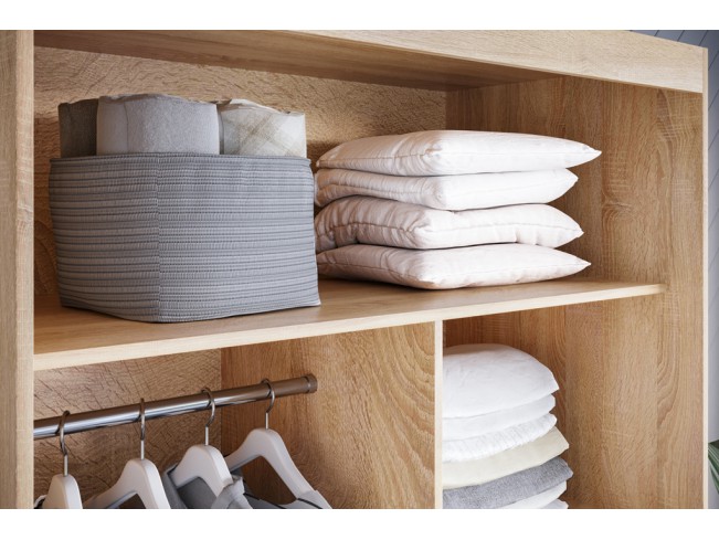 Szafa przesuwna Kalo VII sonoma/biały mat 100 cm