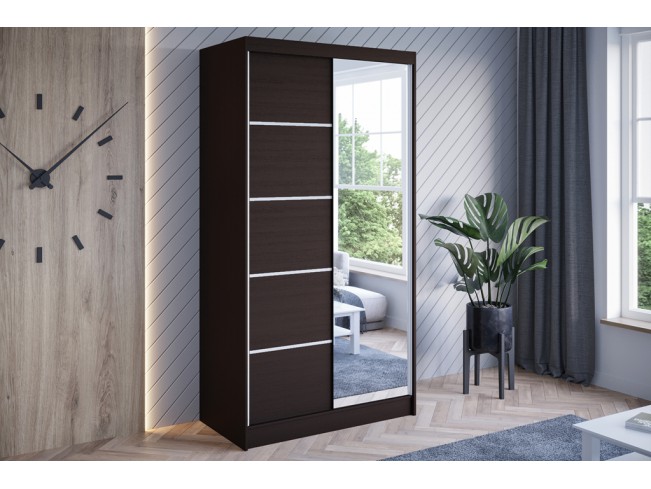 Szafa przesuwna Neto III choco 100 cm