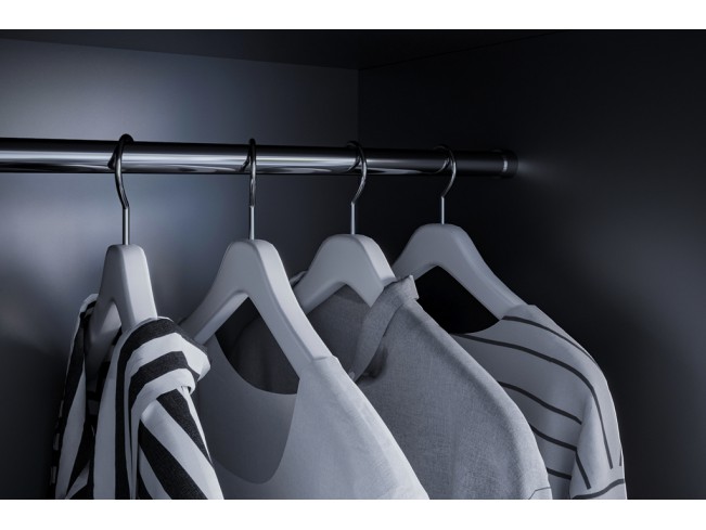 Szafa przesuwna Neto V czarny/biały mat 100 cm