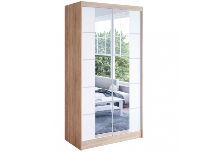 Szafa Neto V 100 sonoma/biały mat - widok ogólny