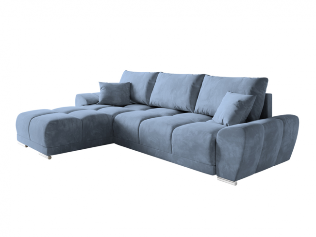 Narożnik Bego L Monolith 70 szaro-niebieski - widok ogólny