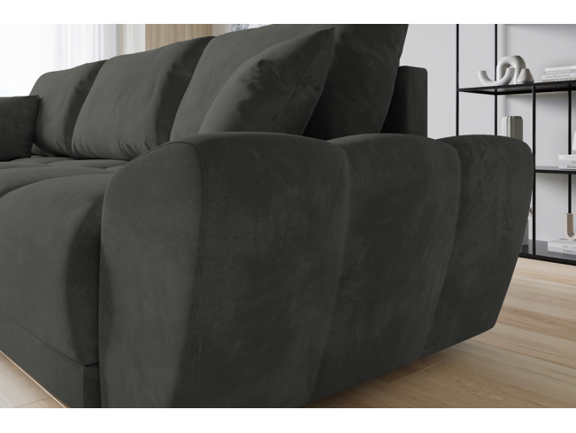 Narożnik Bego L bez funkcji spania welur Monolith 92 popielaty