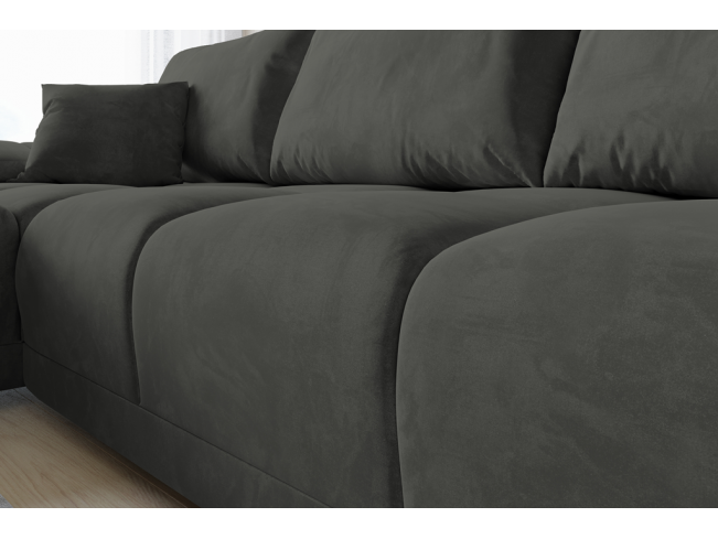 Narożnik Bego L bez funkcji spania welur Monolith 92 popielaty