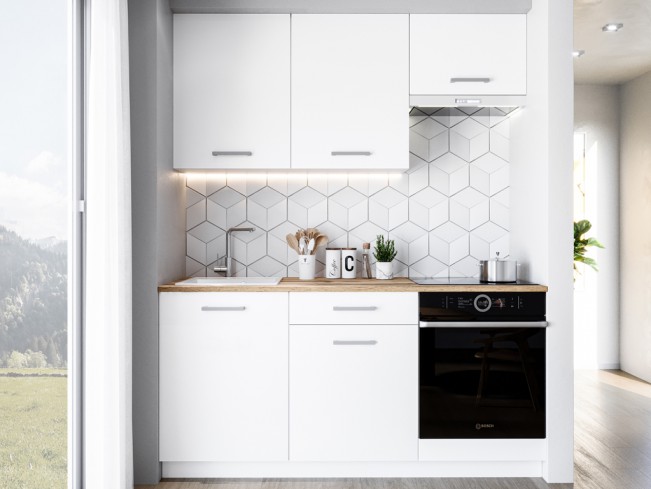 Kuchnia Leto 2 biały mat 180 cm