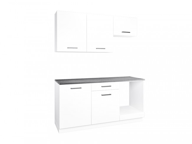 Kuchnia Leto 1 biały mat 180 cm