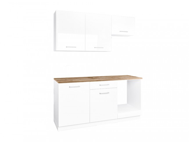 Kuchnia Leto 2 biały połysk 180 cm