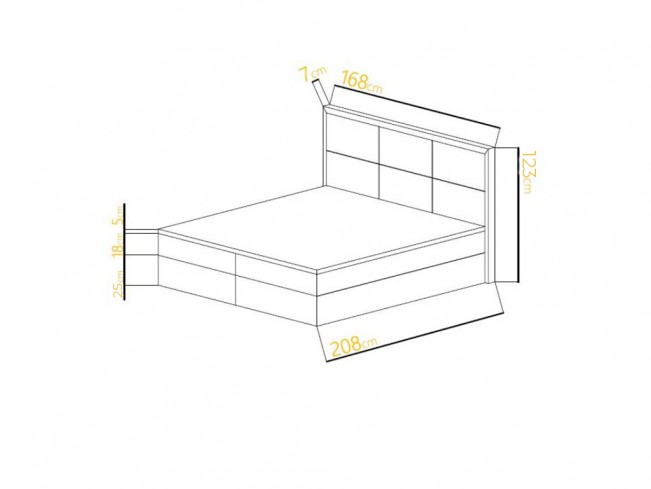 Łóżko kontynentalne Asti 160 Kronos 29 łososiowy