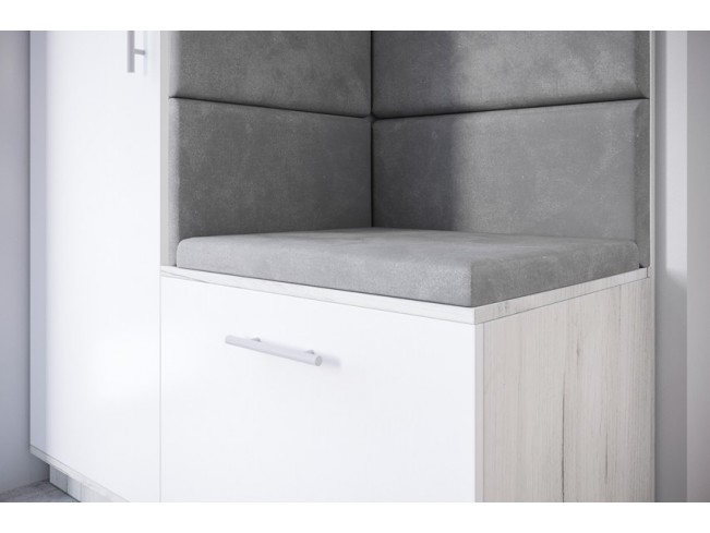 Szafa garderoba Milo 4 biały/mat 120 cm