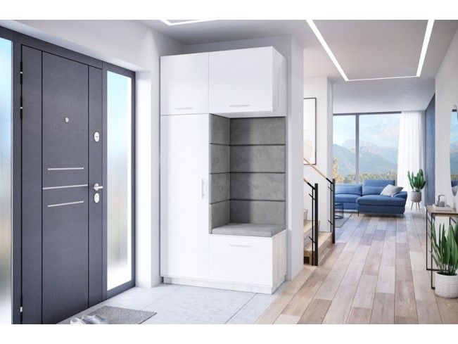 Szafa garderoba Milo 4 biały/mat 120 cm