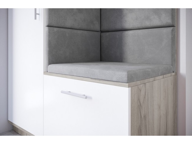 Szafa garderoba Milo 4 szary/mat 120 cm