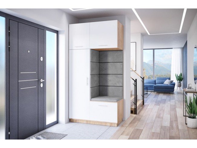 Szafa garderoba Milo 4 złoty/mat 120 cm