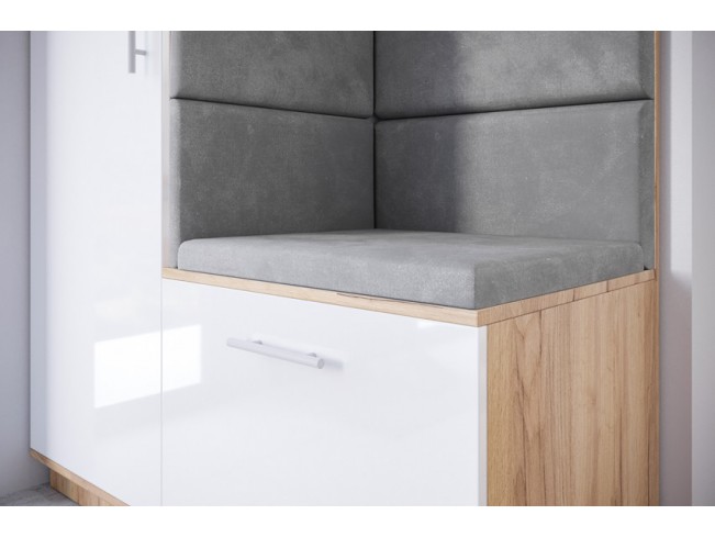 Szafa garderoba Milo 4 złoty/połysk 120 cm