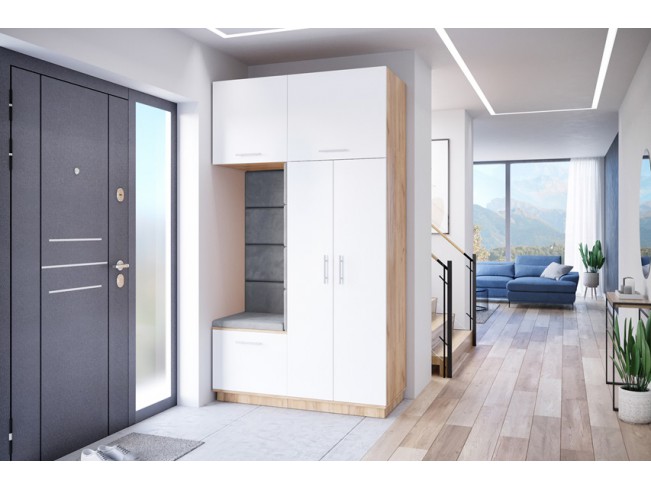 Szafa garderoba Milo 4 złoty/mat 150 cm