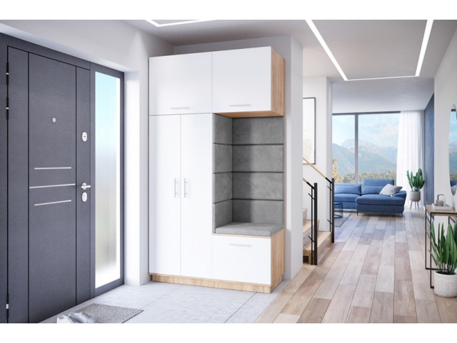 Szafa garderoba Milo 4 złoty/mat 150 cm