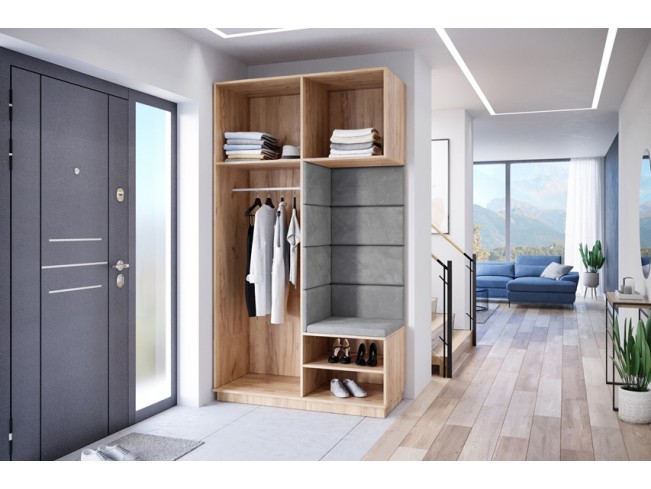 Szafa garderoba Milo 4 złoty/mat 150 cm