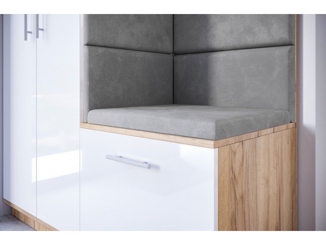 Szafa garderoba Milo 4 złoty/połysk 150 cm