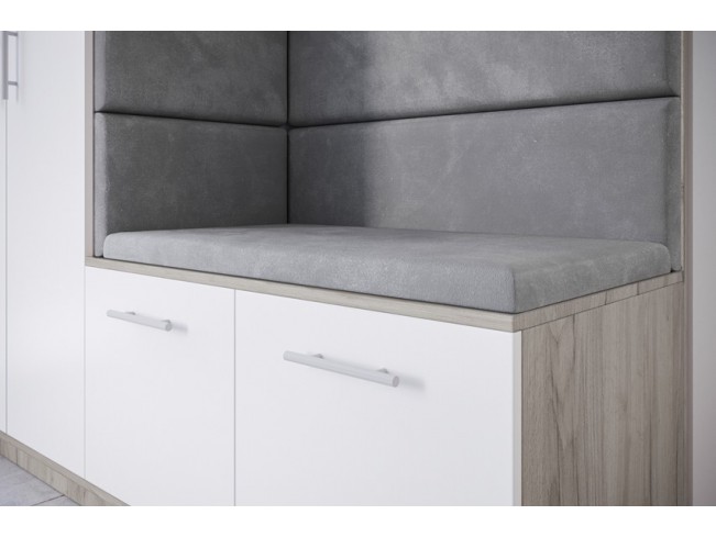 Szafa garderoba Milo 4 szary/mat 180 cm