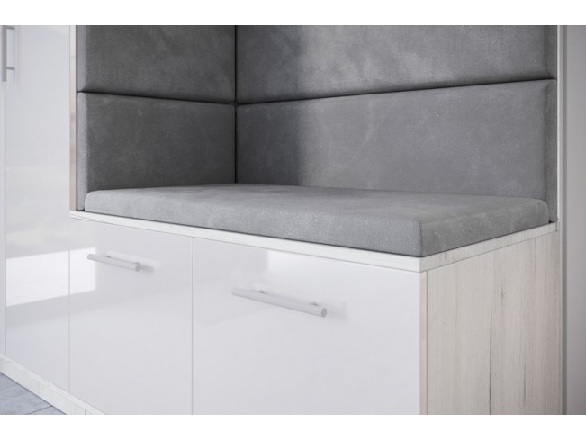 Szafa garderoba Milo 4 biały/połysk 180 cm