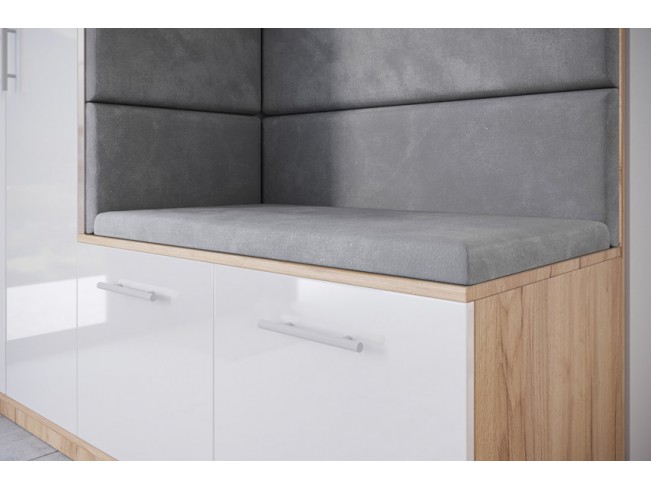 Szafa garderoba Milo 4 złoty/połysk 180 cm