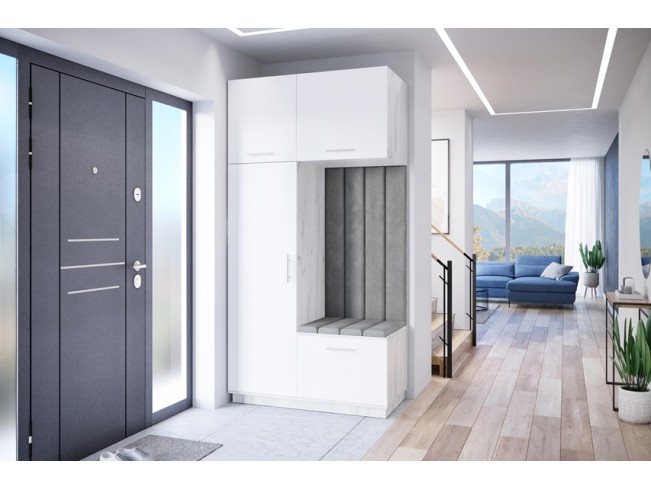 Szafa garderoba Milo 5 biały/mat 120 cm