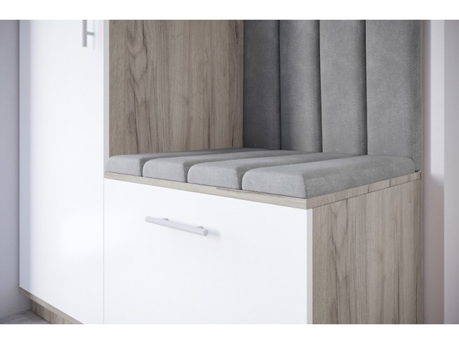 Szafa garderoba Milo 5 szary/mat 120 cm