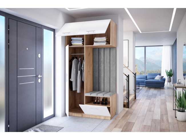 Szafa garderoba Milo 5 złoty/mat 120 cm