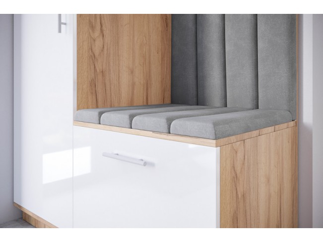 Szafa garderoba Milo 5 złoty/połysk 120 cm