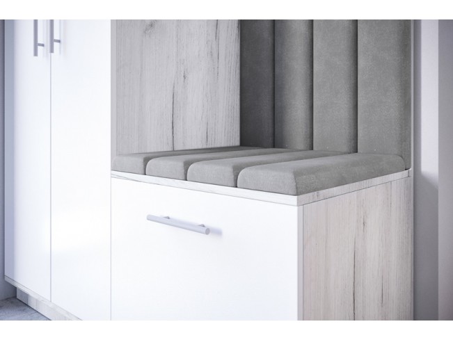 Szafa garderoba Milo 5 biały/mat 150 cm