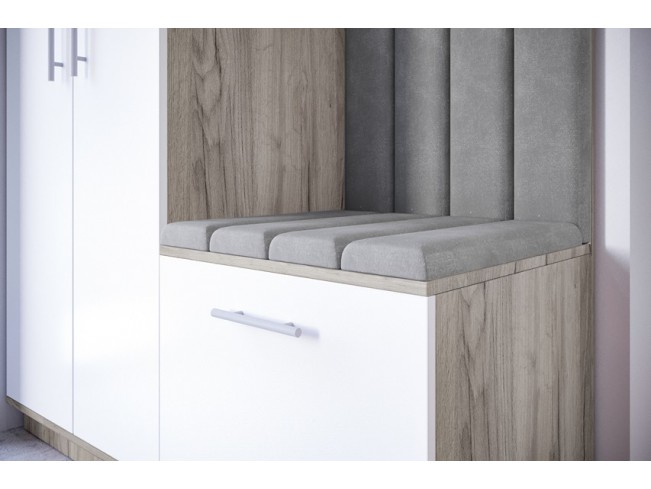 Szafa garderoba Milo 5 szary/mat 150 cm