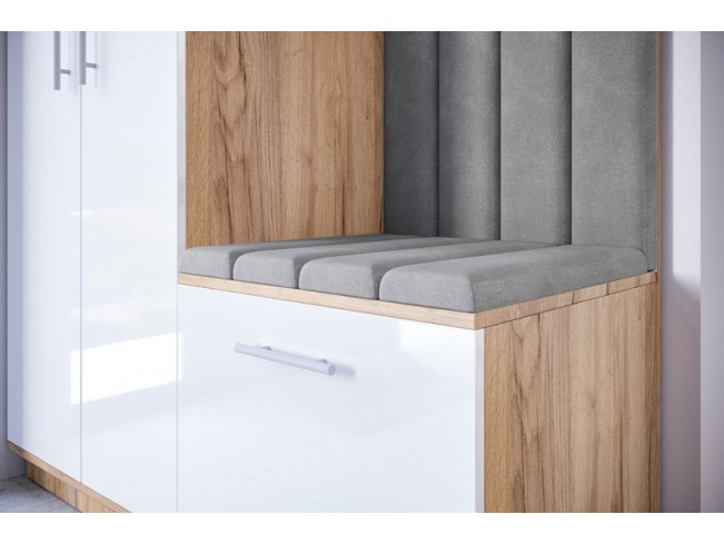 Szafa garderoba Milo 5 złoty/połysk 150 cm