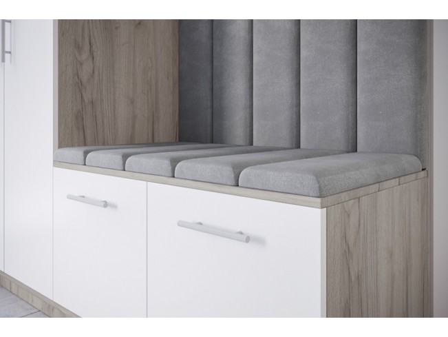 Szafa garderoba Milo 5 szary/mat 180 cm