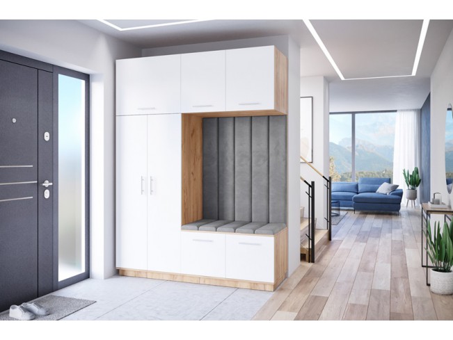 Szafa garderoba Milo 5 złoty/mat 180 cm