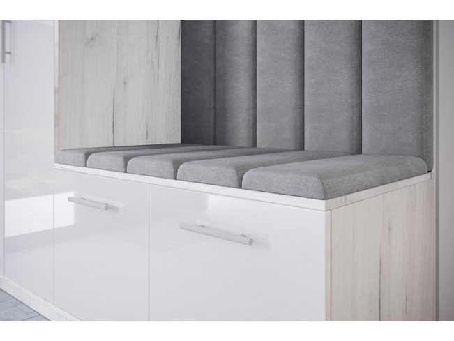 Szafa garderoba Milo 5 biały/połysk 200 cm