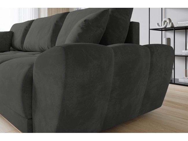 Narożnik Bego L z funkcją spania welur Monolith 92 popielaty