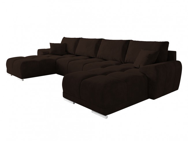 Narożnik Bego U MO-29 ciemny brąz - widok z przodu