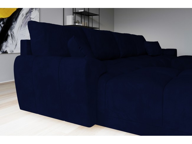 Narożnik Bego U Monolith 79 - detal rogu i miękkich poduch