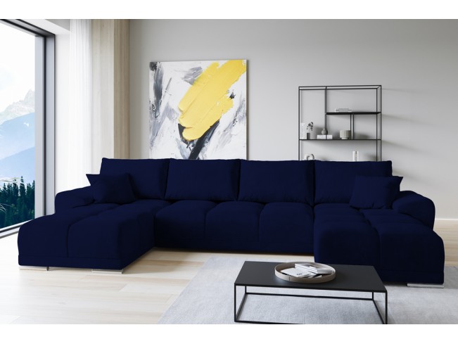 Narożnik Bego U Monolith 79 - widok z góry w aranżacji salonu nowoczesnego