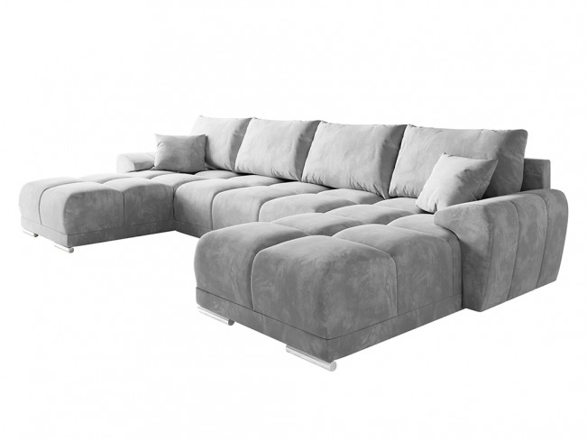 Narożnik Bego U MO-84 jasny szary - widok ogólny z przodu