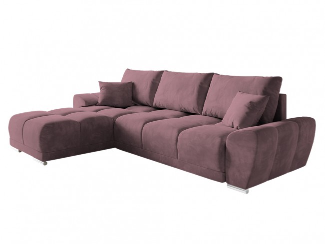 Narożnik Bego L Monolith 63 brudny róż - widok ogólny