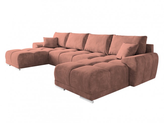 Narożnik Bego U MO-61 morelowy -widok z przodu