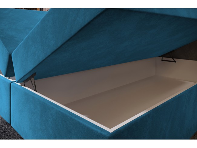 Łóżko kontynentalne Nori 160 Kronos 13 lazurowy