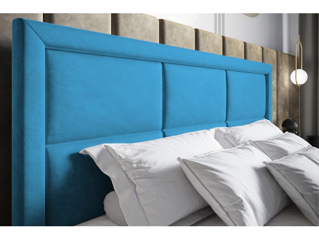 Łóżko kontynentalne Asti 140 Kronos 13 lazurowy