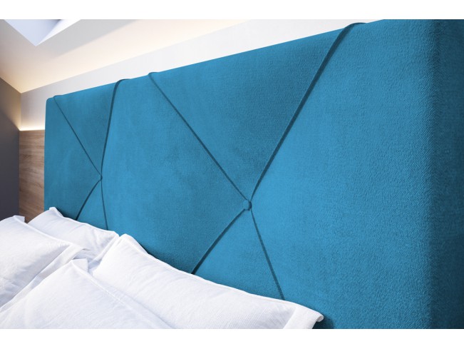 Łóżko tapicerowane Rino 180 Kronos 13 lazurowy