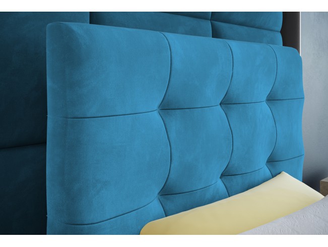 Łóżko kontynentalne Sleepy 90 Kronos 13 lazurowy