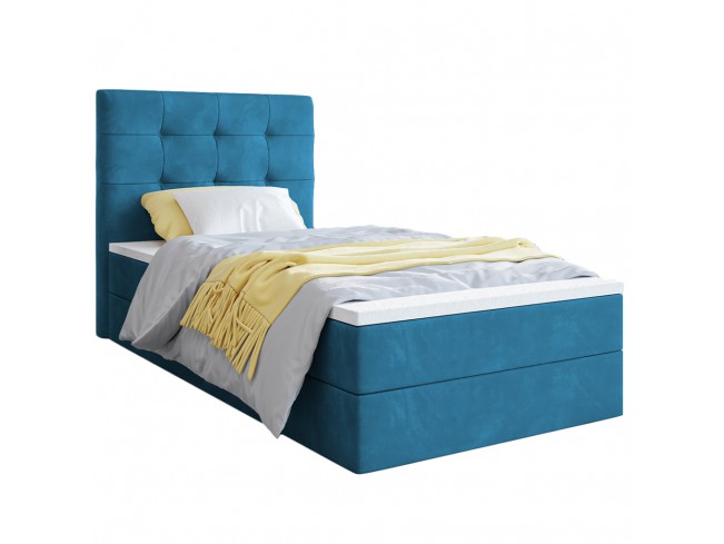 Łóżko Sleepy 90 Kronos 13 lazurowy - widok ogólny